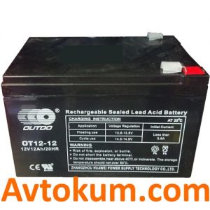Купити промисловий тяговий акумулятор Outdo 12 R+ Київ, Україна