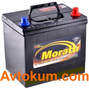 Купить авто аккумулятор Moratti JIS 6СТ-65-А3E R+ 565 068 054 Киев, Украина