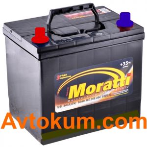 Купить авто аккумулятор Moratti JIS 6СТ-65-А3 L+ 565 069 054 Киев, Украина