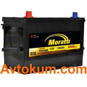 Купить авто аккумулятор Moratti JIS 6СТ-100-А3 L+ 600 019 085 Киев, Украина