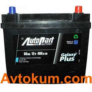 Купить авто аккумулятор Autopart Plus asia 6СТ-60-А3E R+ Киев, Украина