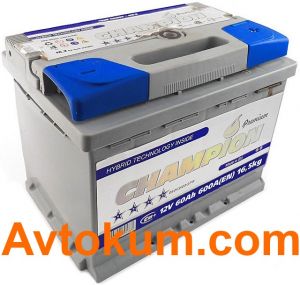 Купить авто аккумулятор  Champion Premium 6СТ-60-А3E R+  Киев, Украина