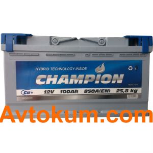 Купить авто аккумулятор  Champion Standart 6СТ-100-А3E R+  Киев, Украина