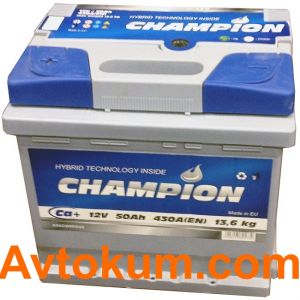 Купити акумулятор Champion Standart 6СТ-50-А3 L+ Київ, Україна