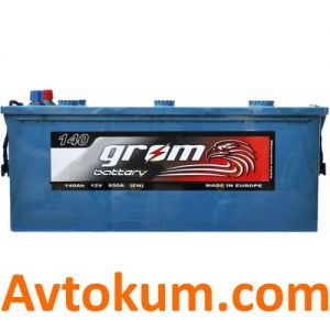 Купить грузовой аккумулятор Grom Truck 6СТ- 140 L+ Киев, Украина