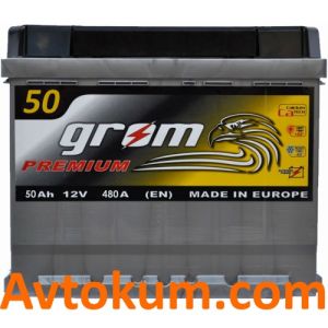Купити авто акумулятор Grom Premium 6СТ-50 L+ Київ, Україна