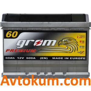 Купити авто акумулятор Grom Premium 6СТ-60 L+ Київ, Україна