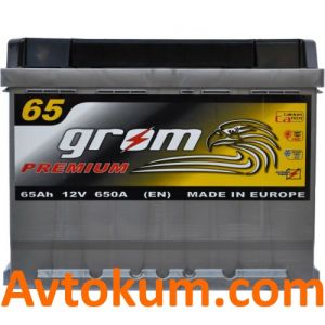 Купить авто аккумулятор Grom Premium 6СТ- 65 L+ Киев, Украина