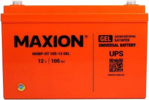 Купити промисловий акумулятор MAXION 12 -105  GEL  Київ, Україна