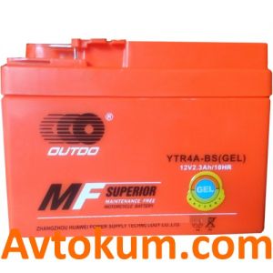 Купити акумулятор Outdo GEL moto 6СТ-4Аc Київ, Україна