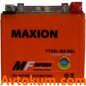Купити акумулятор Maxion GEL moto 6СТ-5АcE Київ, Україна